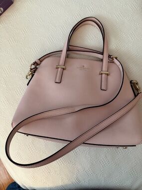 Kate Spade Pale Pink Dome Satchel with Detachable Strap